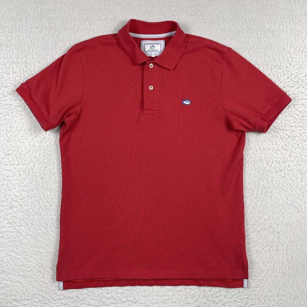 Southern Tide Polo Shirt Mens Medium Preppy Workwear Office Travel Vacation